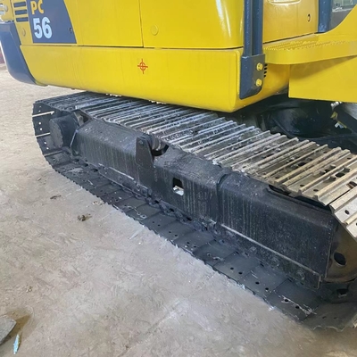 Bajas horas de trabajo utilizado Komatsu PC56 mini excavadora pequeña para la eficiencia de la construcción