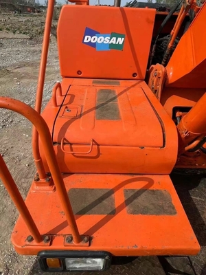 Excavadora de ruedas usada DOOSAN DX140W-7 con pintura original y motor Cummins 112kW