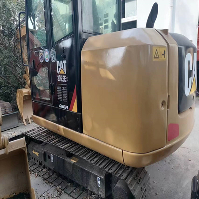 Categoría 305.5E2 Excavadora hidráulica mini en color original para un peso de operación de 5 toneladas
