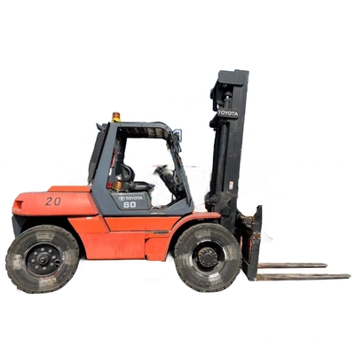 Niza de rendimiento Japón original Toyota FD80 camión elevador diésel de 8 toneladas para almacén