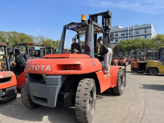 Niza de rendimiento Japón original Toyota FD80 camión elevador diésel de 8 toneladas para almacén