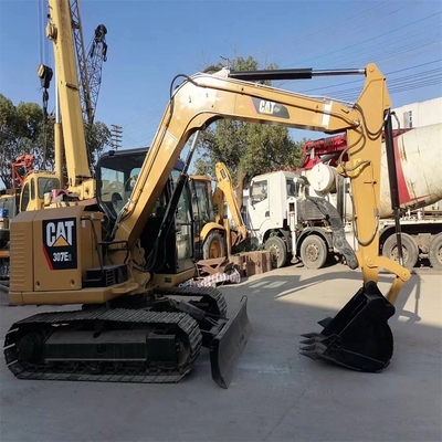 Horas de trabajo bajas Excavadora de orugas usadas CAT 307E2 con válvula hidráulica TOSHIBA
