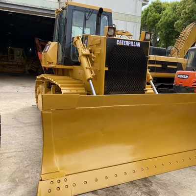 Bulldozer amarillo usado Caterpillar D7G2 con otra capacidad de cubo en promoción