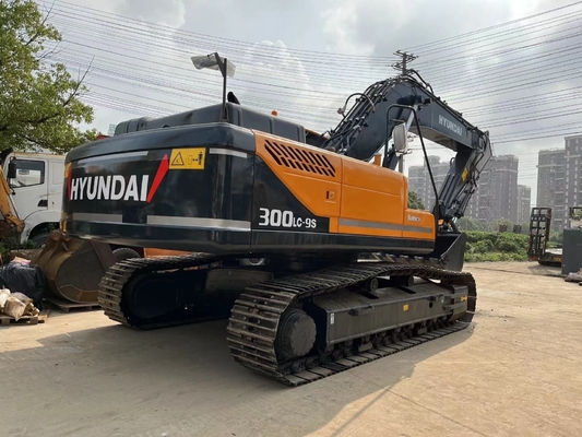 Excavadora Hyundai 300LC-9S Usada de 30 toneladas Máquina de trabajo pesado 90% Capacidad de cubo 1.38m3