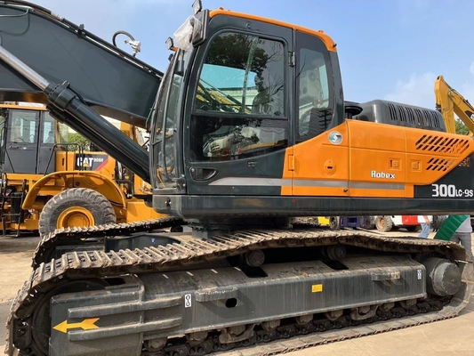 Excavadora Hyundai 300LC-9S Usada de 30 toneladas Máquina de trabajo pesado 90% Capacidad de cubo 1.38m3
