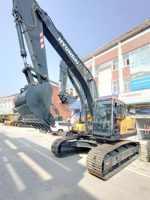 Hyundai HX220L Excavadora 20Ton Excavadora de rastreo Usada Máquina de movimiento de tierra de pintura original