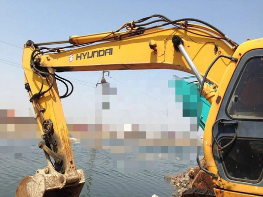 Excavadora Hyundai 220LC-5 usada con ventajas originales y peso de la máquina de 21270 KG