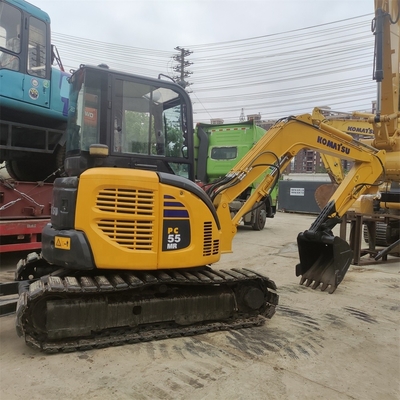 Mini excavadora japonesa Komatsu PC55MR de 5.5 toneladas de segunda mano con bomba hidráulica original