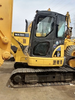 Mejor excavadora de 5 toneladas Komatsu PC55 con 0-2000 horas de trabajo y bomba hidráulica