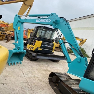 30kw de pintura original Kobelco SK60 Excavadora de rastreo hidráulico de 6 toneladas Mini Excavadora con cuchilla