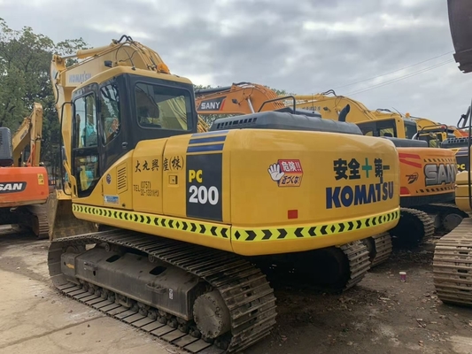 Excavadora Komatsu PC200-7 con motor original japonés y sistema hidráulico avanzado