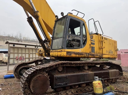 La excavadora KOMATSU PC600 de segunda mano en excelente estado con pocas horas de trabajo