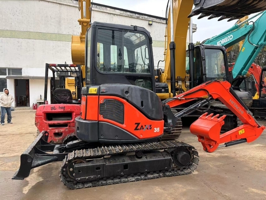 Suministro directo de segunda mano HITACHI ZX35 mini excavadora en buen estado de Japón