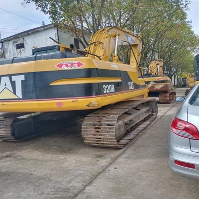 Maquinaria de excavación de segunda mano Cat 320B Caterpillar Maquinaria de movimiento de tierra con color original