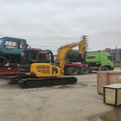 Excavadora KOMATSU PC55MR con motor japonés original y otra bomba hidráulica