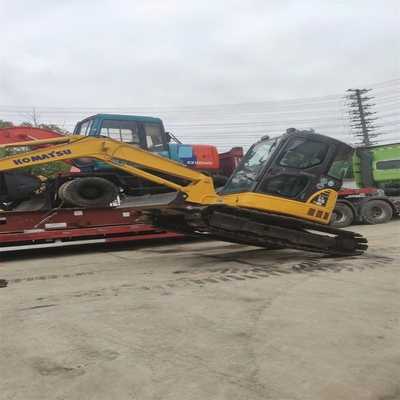 Excavadora KOMATSU PC55MR con motor japonés original y otra bomba hidráulica