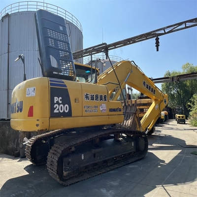 20000 KG peso de la máquina bien mantenida excavadora Komatsu PC200 con pintura original