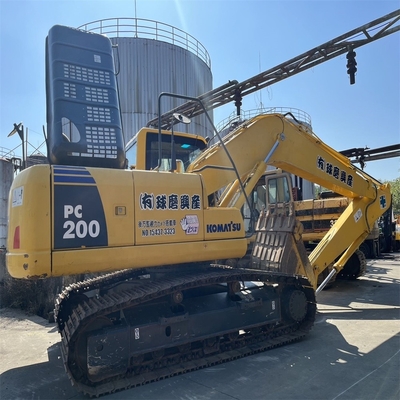 20000 KG peso de la máquina bien mantenida excavadora Komatsu PC200 con pintura original