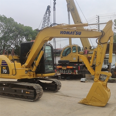 Alta eficiencia de trabajo 7 toneladas Komatsu PC70 excavadora 99% 2023 original de Japón para su