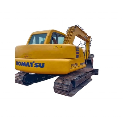 Excavadora Komatsu PC60 de segunda mano con buen sistema hidráulico y motor original de Japón