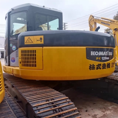 Excavadora Komatsu PC128US de segunda mano en excelentes condiciones color original para construcción