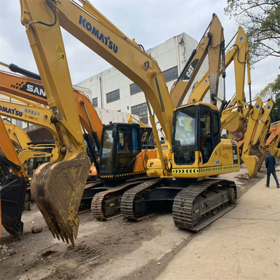 20 toneladas Komatsu PC200 Excavadora de rastreo hidráulico mediano usada Japón y bien mantenida