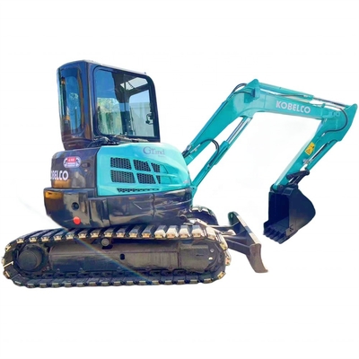Mini excavadora Kobelco SK55SR de segunda mano de 5,5 toneladas Cabina usada 0-2000 Horas de trabajo