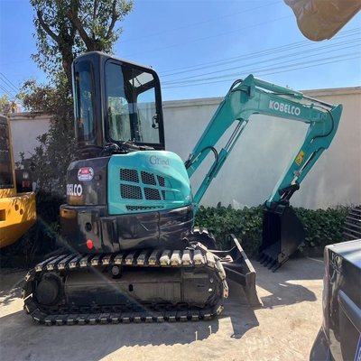 Mini excavadora Kobelco SK55SR de segunda mano de 5,5 toneladas Cabina usada 0-2000 Horas de trabajo