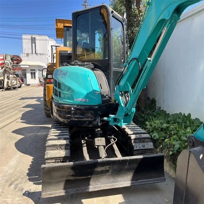 Mini excavadora Kobelco SK55SR de segunda mano de 5,5 toneladas Cabina usada 0-2000 Horas de trabajo