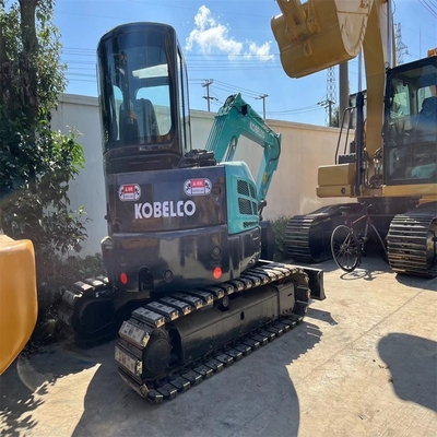 Mini excavadora Kobelco SK55SR de segunda mano de 5,5 toneladas Cabina usada 0-2000 Horas de trabajo
