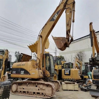Excelentes condiciones de trabajo Excavadora usada Caterpillar 320C con motor CAT original