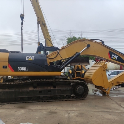 Excavadora Cat 336D2 de segunda mano con motor japonés original y capacidad de cubo de 2.12m3