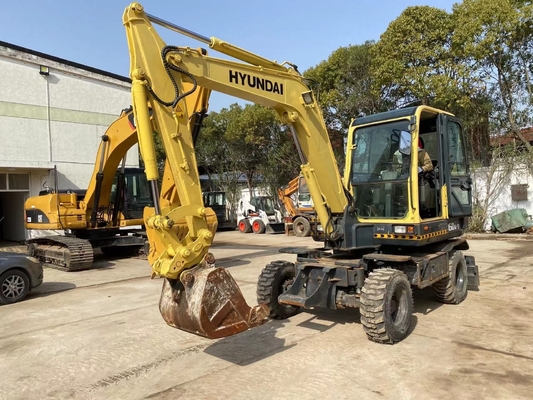Excavadora con ruedas de 6 toneladas para proyectos de construcción