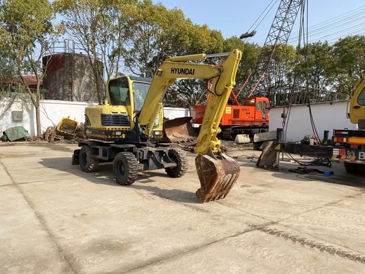 Excavadora con ruedas de 6 toneladas para proyectos de construcción