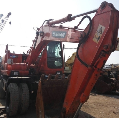 Excavadora de ruedas usadas DOOSAN 150W-7 Excavadora de 15 toneladas con capacidad de cubo de 0.7m3