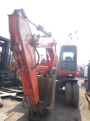 Excavadora de ruedas usadas DOOSAN 150W-7 Excavadora de 15 toneladas con capacidad de cubo de 0.7m3