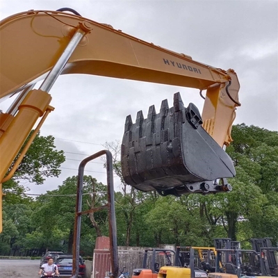 Excavadora de ruedas Hyundai de 15 toneladas de uso 150W con color original y válvula hidráulica