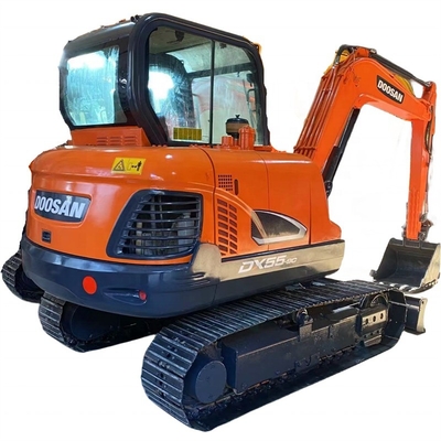 Japón Original Doosan DX55-9C Excavadora de rastreo de segunda mano con 0-2000 horas de trabajo