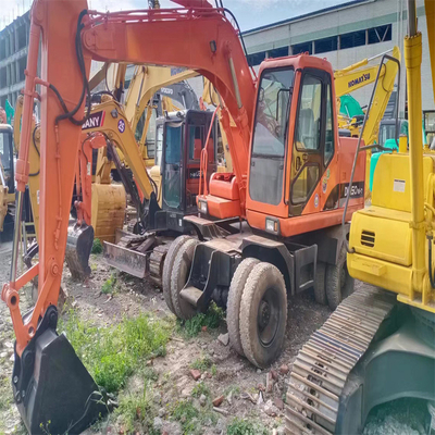 DH150W-7 Excavadora de ruedas Doosan en buen estado con válvula hidráulica