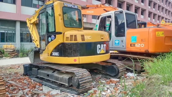 CAT 308C Excavadora excavadora de construcción hidráulica de segunda mano para 8000 kg de peso de la máquina