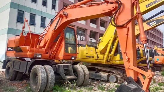 DOOSAN DH150w-7 excavadora de ruedas pintura original y 16000 KG en stock para la construcción