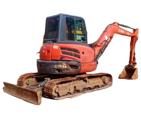 Excavadora KUBOTA KX155-5 en excelente estado con sistema hidráulico original japonés