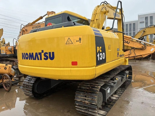 Buena condición excavadora Komatsu PC130 excavadora de segunda mano con horas de trabajo bajas