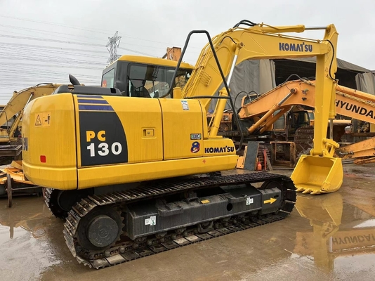 Buena condición excavadora Komatsu PC130 excavadora de segunda mano con horas de trabajo bajas