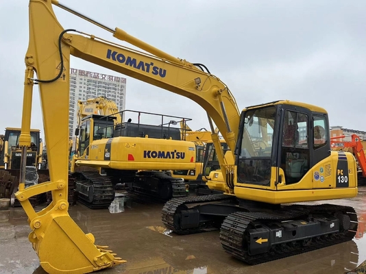 Buena condición excavadora Komatsu PC130 excavadora de segunda mano con horas de trabajo bajas