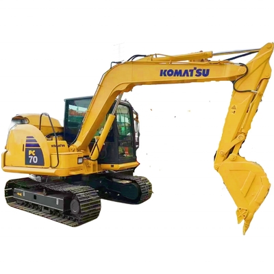Excavadora Komatsu PC70 Excavadora de rastreo 0,32M3 Capacidad de cubo Excavadora original importada de Japón