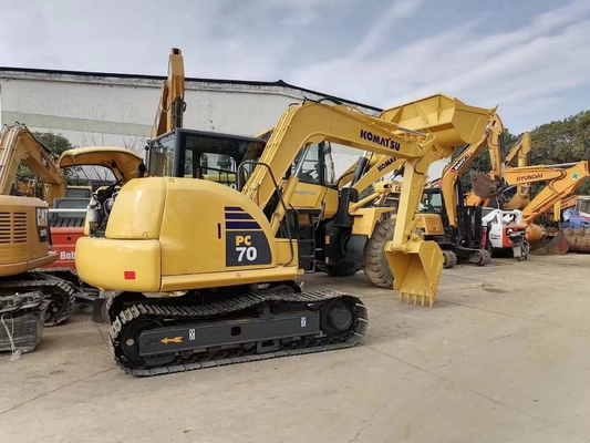Excavadora Komatsu PC70 Excavadora de rastreo 0,32M3 Capacidad de cubo Excavadora original importada de Japón