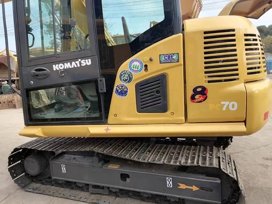 Excavadora Komatsu PC70 Excavadora de rastreo 0,32M3 Capacidad de cubo Excavadora original importada de Japón