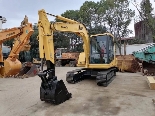 Excavadora Komatsu PC60 con excavadora de rastreo importada de Japón, con motor original y baja duración de trabajo