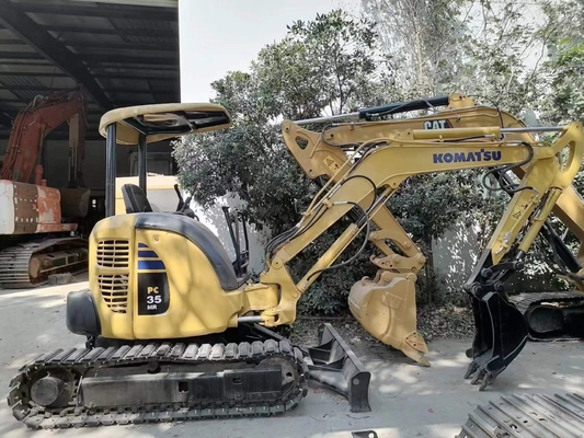 Color original Komatsu Pc35MR Boutique Excavadora PC35 de segunda mano en buen estado